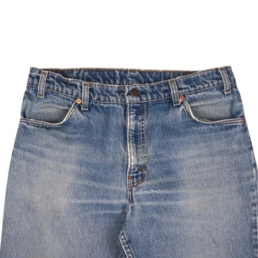 Vtg 80s Levi's 506 Men's Straight Leg‎ Jeans 33.25x30 USA Medium Wash Denim